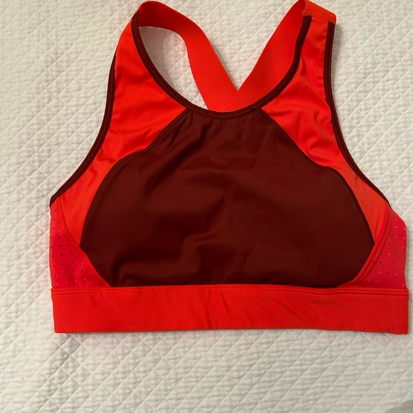 Athleta size small orange and brown sports top / bra- only worn once didn’t fit! - Picture 4 of 4